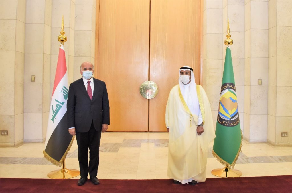 الأمين العام لمجلس التعاون يستقبل وزير الخارجية بجمهورية العراق
