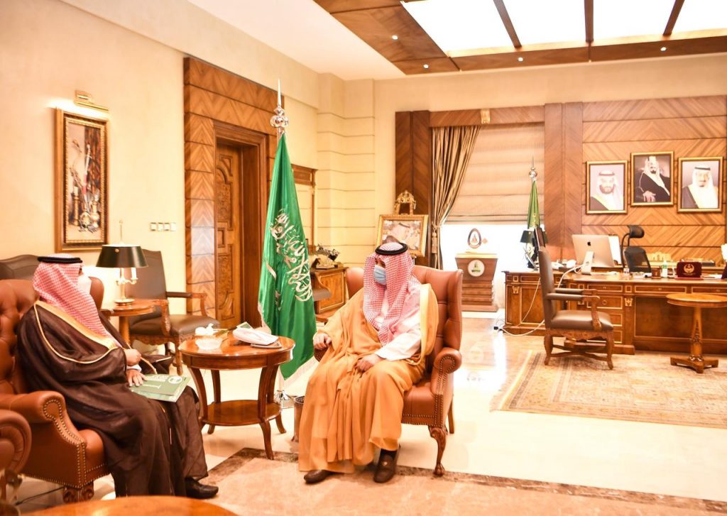 الأمير مشعل بن ماجد يستقبل مدير عام فرع المركز الوطني للرقابة على الالتزام البيئي بمنطقة مكة المكرمة