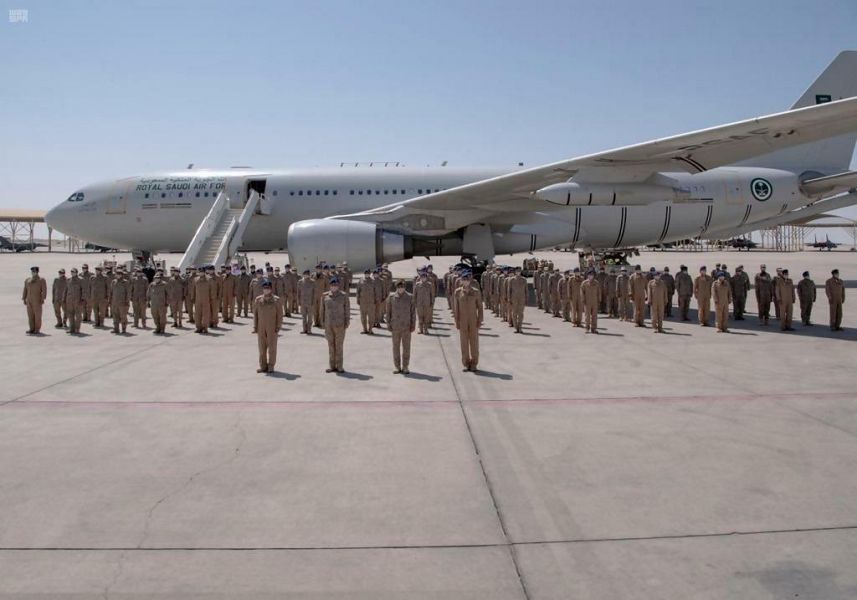 وصول مجموعة القوات الجوية الملكية السعودية المشاركة في مناورات تمرين (علم الصحراء 2021 ) بدولة الإمارات