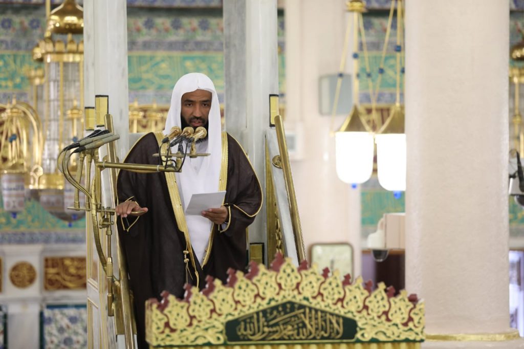 إمام وخطيب المسجد النبوي البعيجان: استقبلوا شهر التوبة بالتوبة وشهر الجود بالجود وشهر القرآن بالقرآن وشهر الدعاء بالدعاء وشهر الطاعة بالطاعة وشهر الرحمة بالرحمة