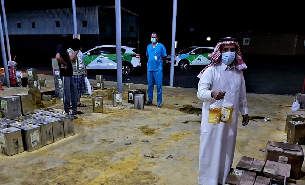 أمانة العاصمة المقدسة تضبط موقعاً مخالفاً لتخزين المواد الغذائية ببحره