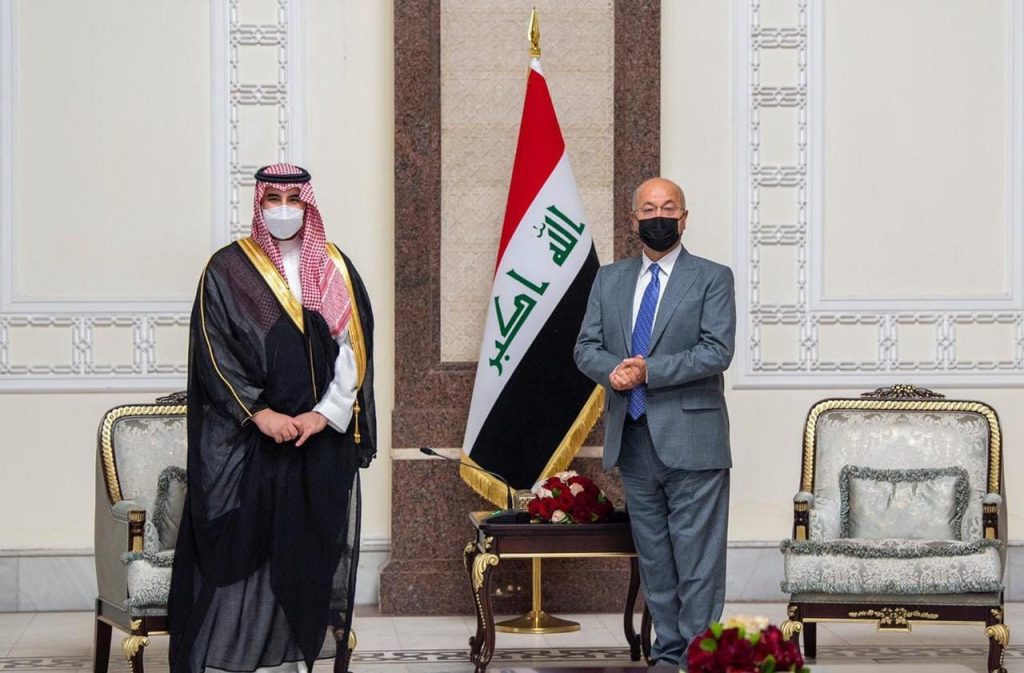 سمو نائب وزير الدفاع يقوم بزيارة رسمية إلى العراق التقى خلالها الرئاسات الثلاث ووزير الدفاع العراقي