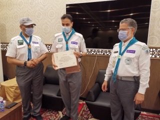 تكريم القيادات الكشفية المُشاركة في خدمة المعتمرين خلال شهر رمضان المبارك