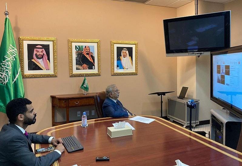 السفير المعلمي يشارك في اللقاء رفيع المستوى لأعضاء تحالف دعم الشرعية في اليمن