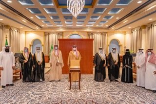 سمو أمير الجوف يستقبل رئيس جامعة الجوف ووكلاءها ويهنئهم لحصول الجامعة على الاعتماد المؤسسي الكامل