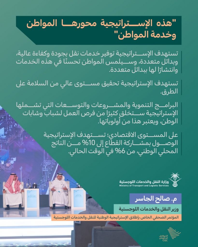 وزارة النقل والخدمات اللوجستية تستعرض أبرز ملامح وأهداف الإستراتيجية الوطنية للنقل والخدمات اللوجستية