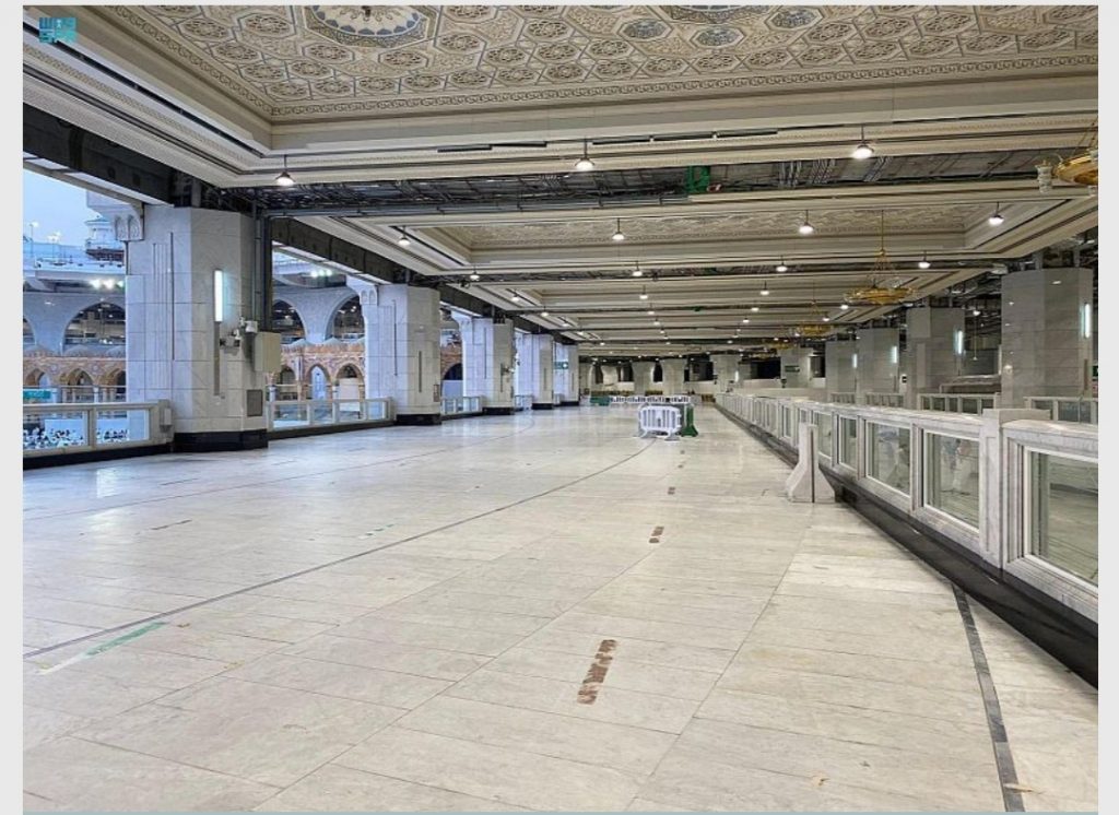 وكالة المشاريع والدراسات الهندسية بشؤون الحرمين تفتتح المسارات الخاصة بحركة المعتمرين والمصلين