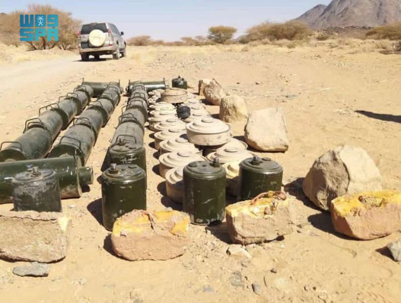 مشروع مركز الملك سلمان للإغاثة “مسام” ينتزع 4,739 لغمًا في اليمن خلال أسبوع