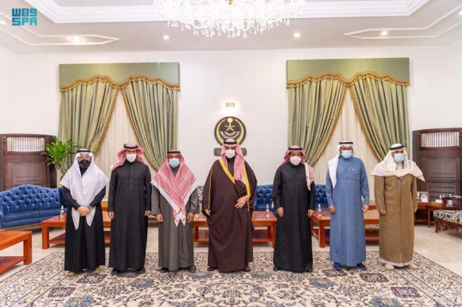 سمو أمير الجوف يستقبل رئيس وأعضاء مجلس إدارة نادي العروبة