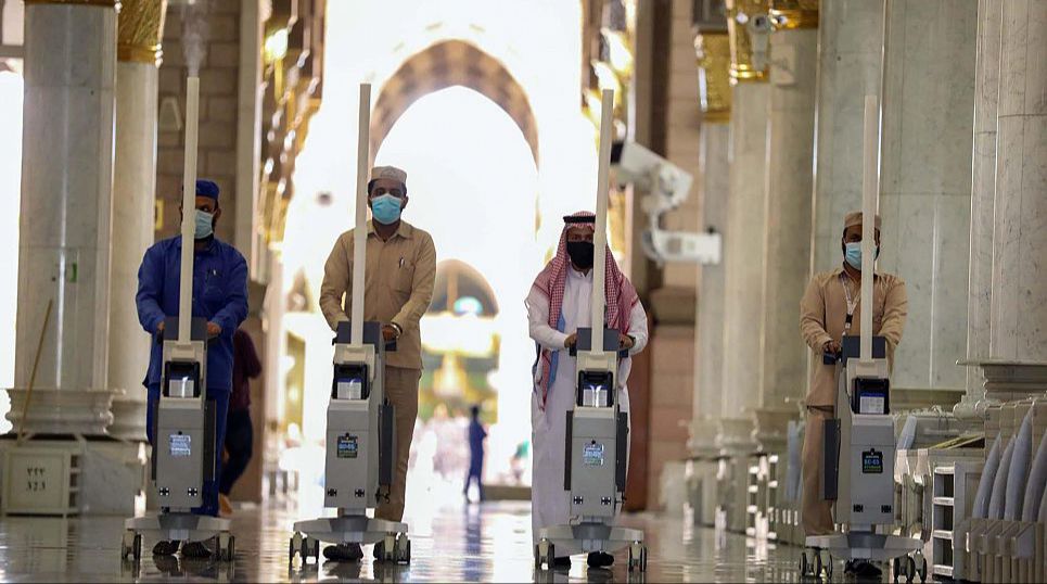 تكثيف الأعمال والجهود بالمسجد النبوي تزامناً مع العودة للطاقة الاستيعابية الكاملة