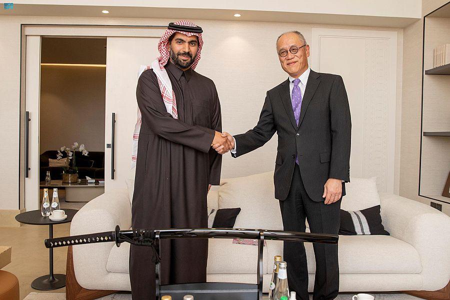 سمو وزير الثقافة يلتقي سفير اليابان لدى المملكة