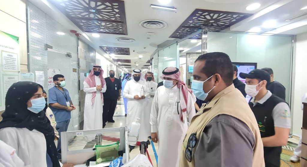 خدمة أكثر 9077 معتمر من خلال مراكز طوارئ ومستشفى الحرم ومستشفيات العاصمة المقدسة