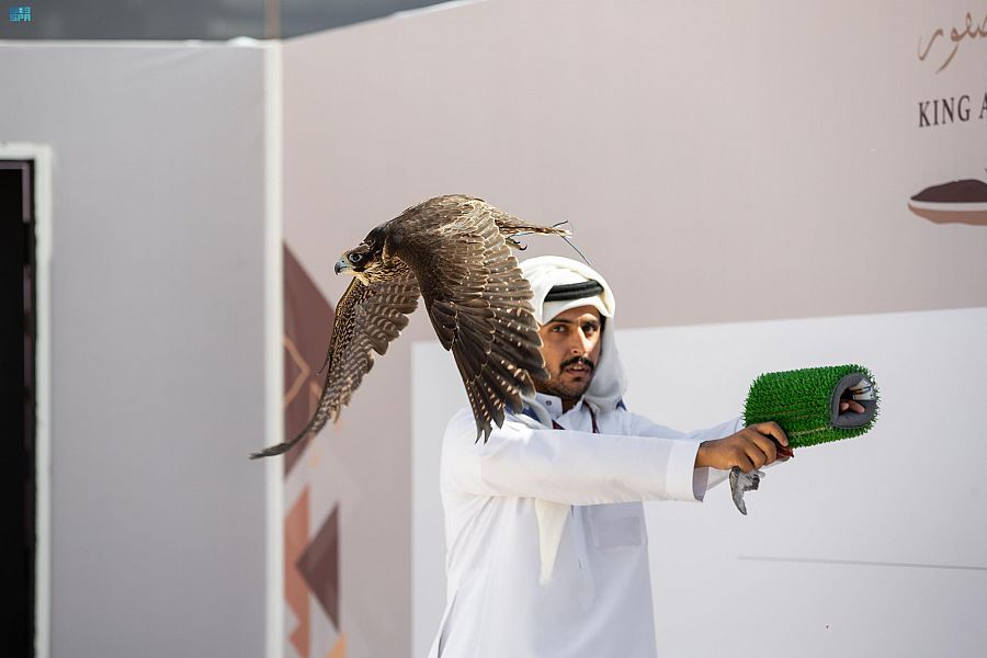منافسات ساخنة في ملواح مهرجان الملك عبدالعزيز للصقور بيومه الأول