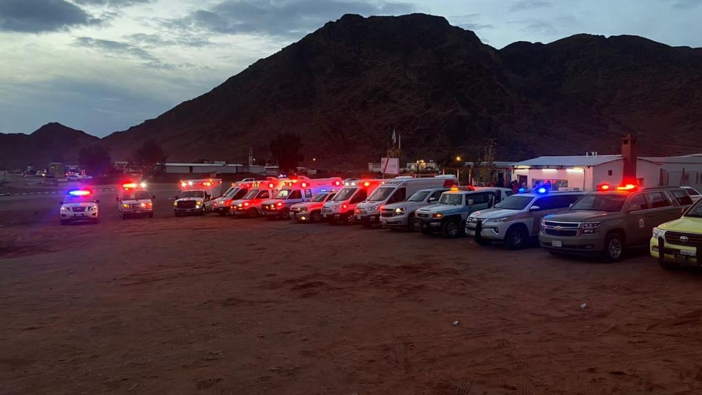 الهلال الأحمر بتبوك يرفع جاهزيته وذلك استعداداً للتقلبات الجوية المتوقعة على المنطقة