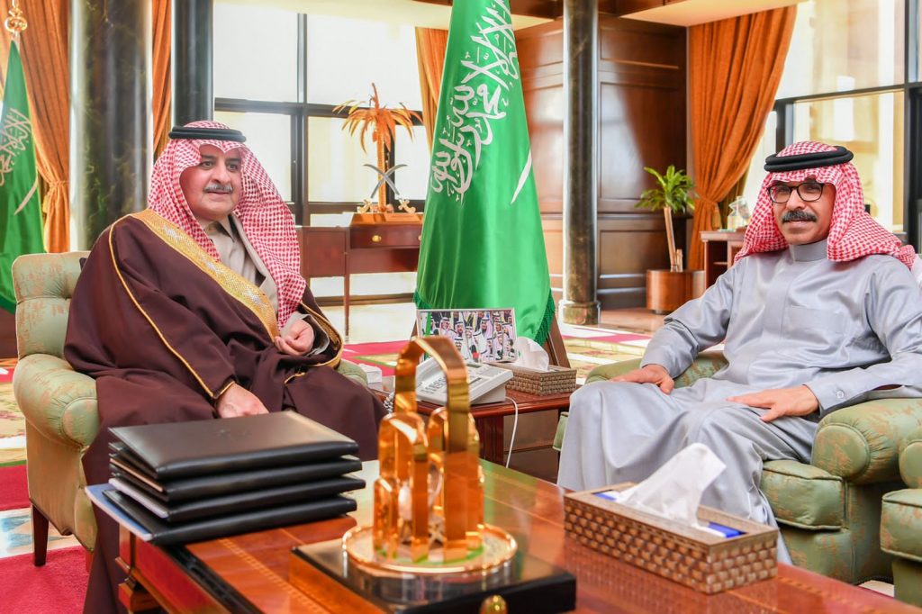 أمير تبوك يستقبل الرئيس التنفيذي لشركة نيوم المهندس نظمي النصر
