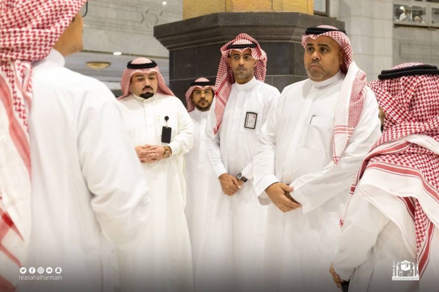 مساعد الرئيس العام للخدمات والشؤون الميدانية برئاسة شؤون الحرمين جاهزية الخدمات الميدانية بالمسجد الحرام