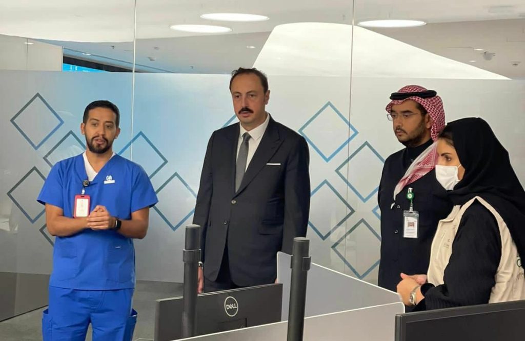 السفير التركي في زيارته لصحة الافتراضي”يشكر القيادة والشعب السعودي على وقوفهم بجانب بلاده”