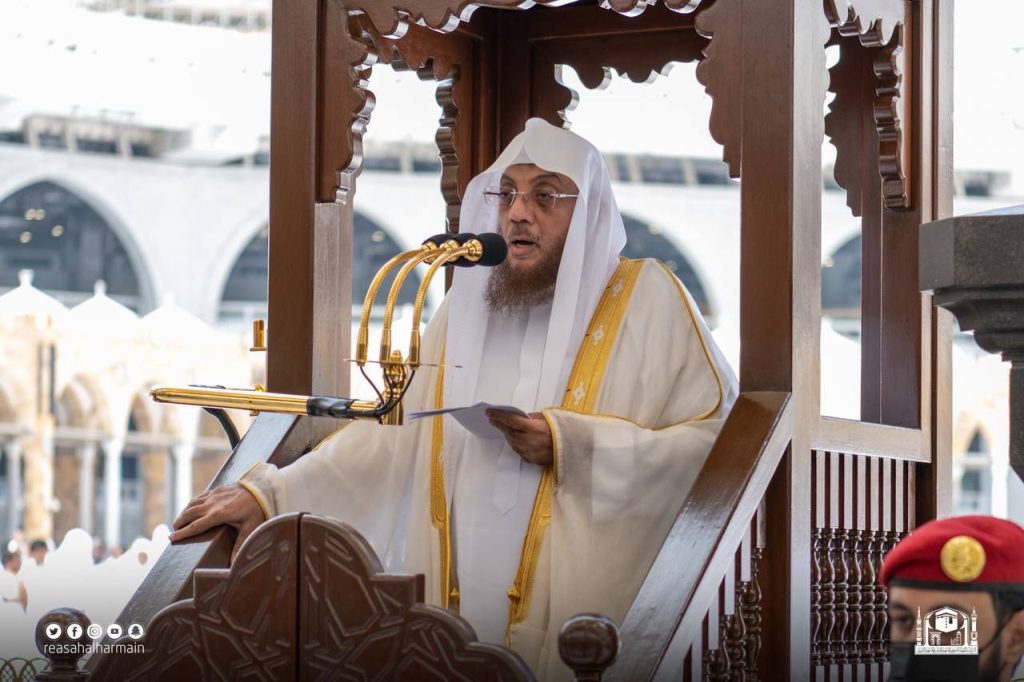 الشيخ الخياط في خطبة الجمعه بالمسجد الحرام: التقوى سبيل الأيقاظ، ونهج أولي النُّهى