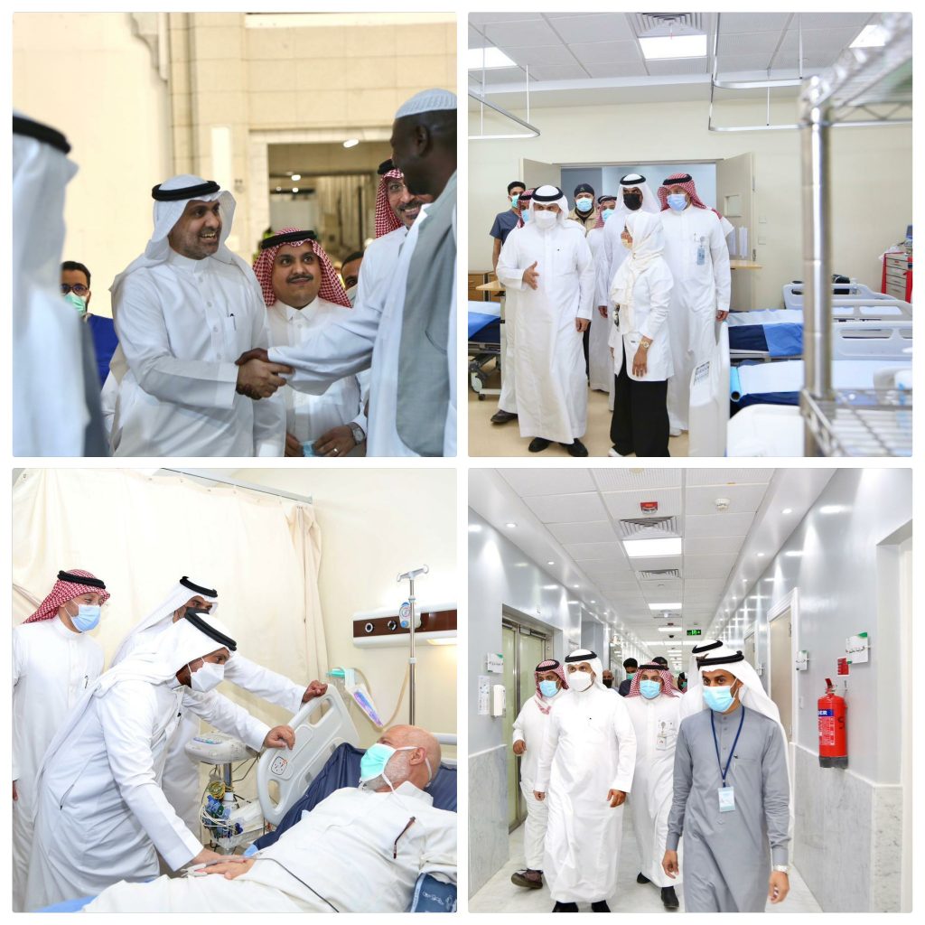 وزير الصحة يتفقد سير العمل بالمرافق الصحية بالمنطقة المركزية ويزور مراكز الهلال الأحمر السعودي بالحرم المكي الشريف