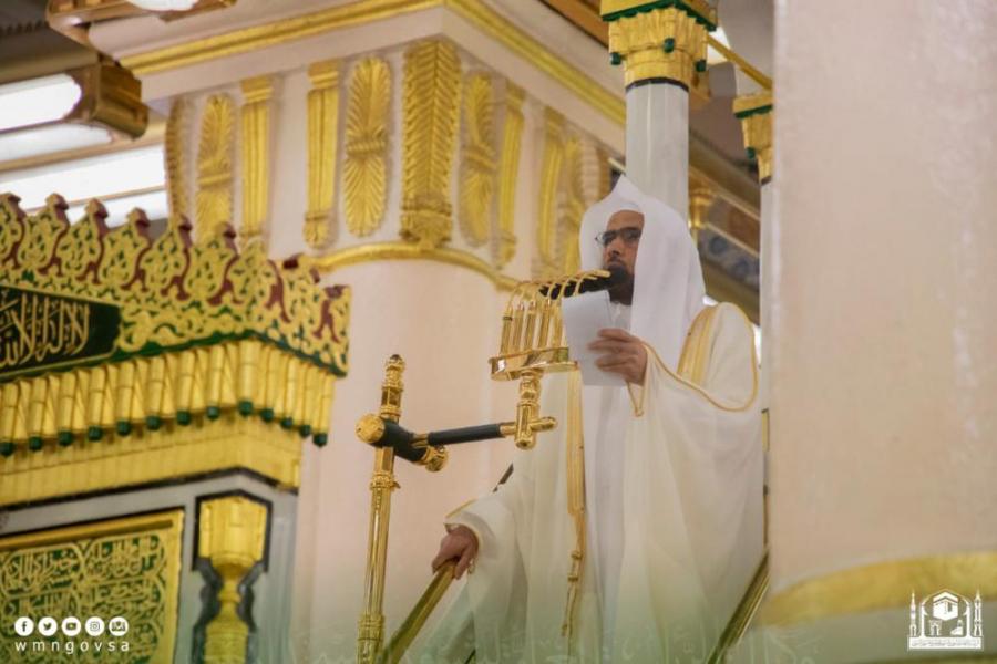 صلاة العيد بالمسجدالنبوي