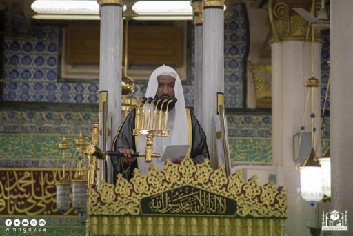 البعيجان في خطبة الجمعة بالمسجد النبوي: الاستقامة أساس الثبات، ومكمن النجاة، وميزان العدل، ودليل الصدق، وعلامة التوفيق والقبول عند الله.