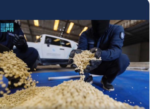 الزكاة والضريبة والجمارك تُحبط محاولة تهريب أكثر من 416 ألف حبة كبتاجون