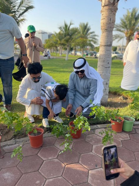 بمناسبة اليوم الوطني السعودي 94 إطلاق  مبادرة الغطاء النباتي ” ازرع شجرة لأجلهم”