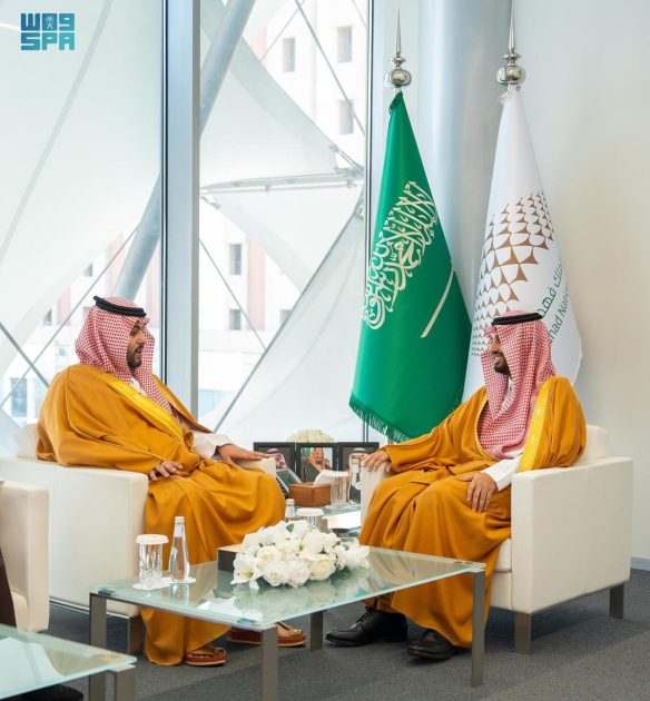 سمو أمين عام مكتبة الملك فهد الوطنية المكلف يستقبل الرئيس التنفيذي لبرنامج جودة الحياة