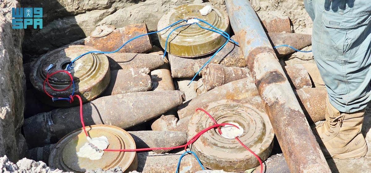 مركز الملك سلمان للإغاثة ينتزع 714 لغمًا عبر مشروع “مسام” في اليمن خلال أسبوع
