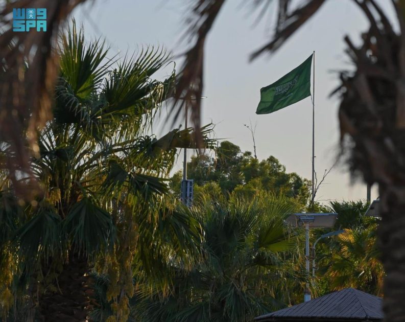شوارع وميادين الحدود الشمالية تتزين بالأعلام احتفاءً بيوم العلم