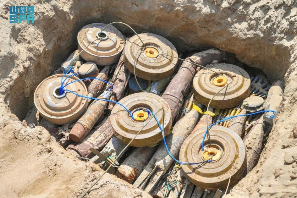مركز الملك سلمان للإغاثة ينتزع 1.839 لغمًا عبر مشروع “مسام” في اليمن خلال أسبوع