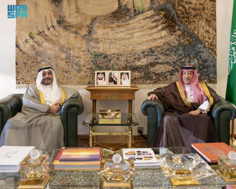 نائب وزير الخارجية يستقبل سفير دولة الكويت لدى المملكة