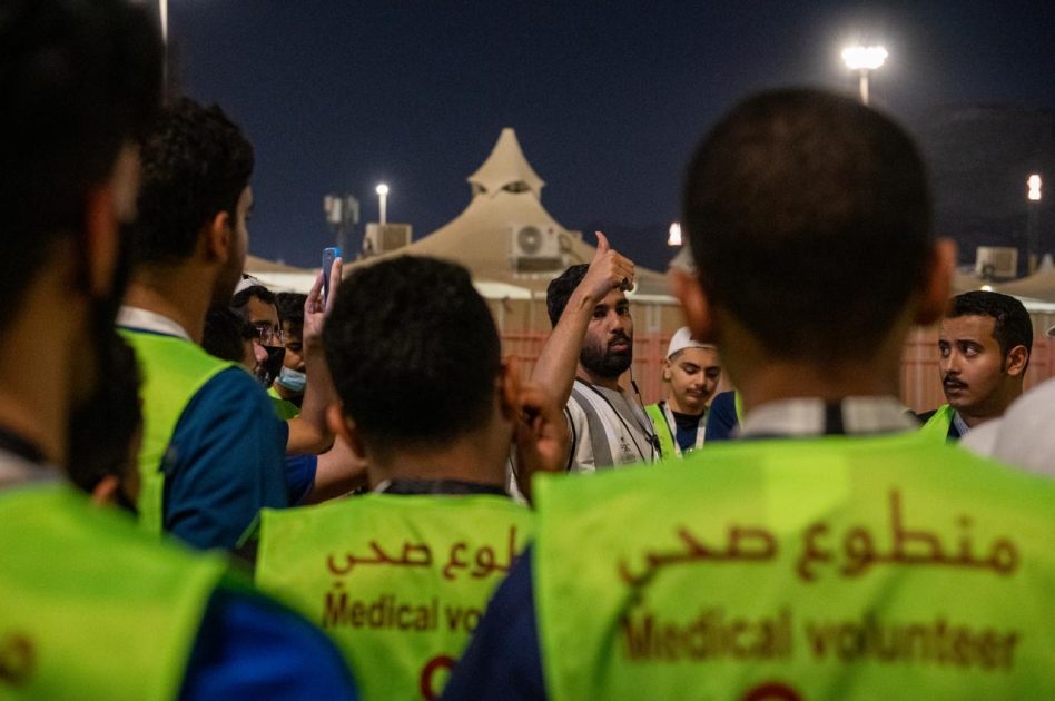 3,900 ساعة تدريب تجهز 650 متطوع لخدمة ضيوف الرحمن البرنامج الصحي التطوعي بالحج يبدأ عمله ب110 فريق بالمشاعر المقدسة