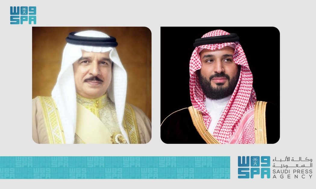 سمو ولي العهد يتلقى اتصالًا هاتفيًا من ملك البحرين هنأه فيه بعيد الأضحى المبارك