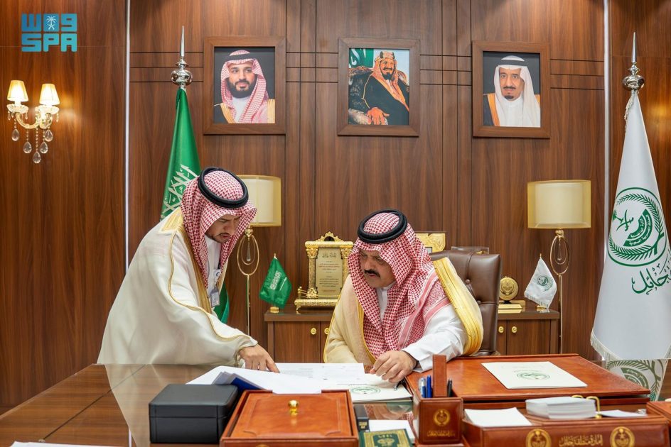 أمير حائل يستقبل مدير فرع شركة المياه الوطنية بالمنطقة