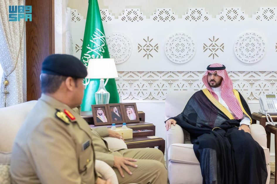 نائب أمير المنطقة الشرقية يستقبل قائد قوة أمن المنشآت بالمنطقة