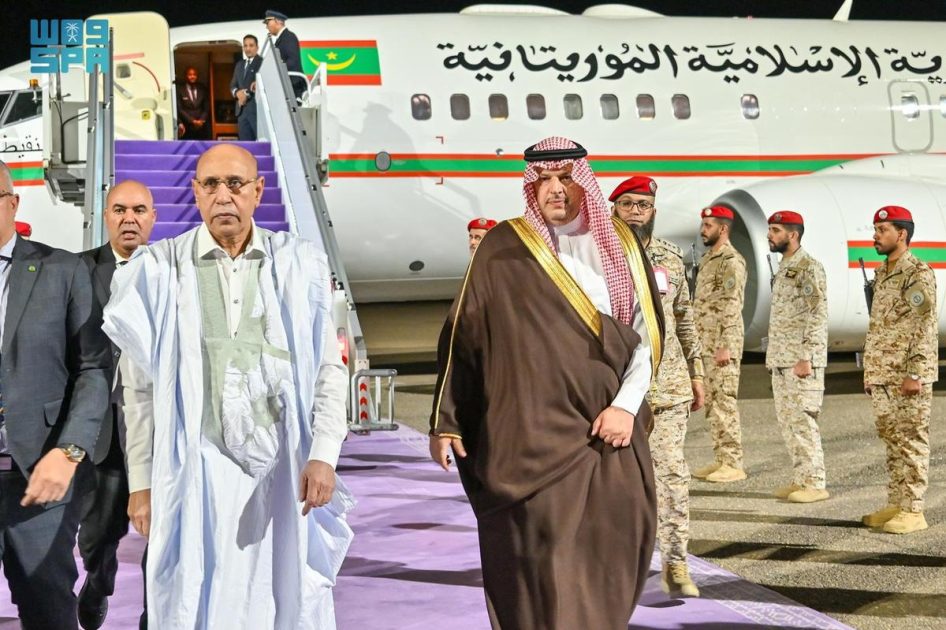 الرئيس الموريتاني يصل إلى المدينة المنورة