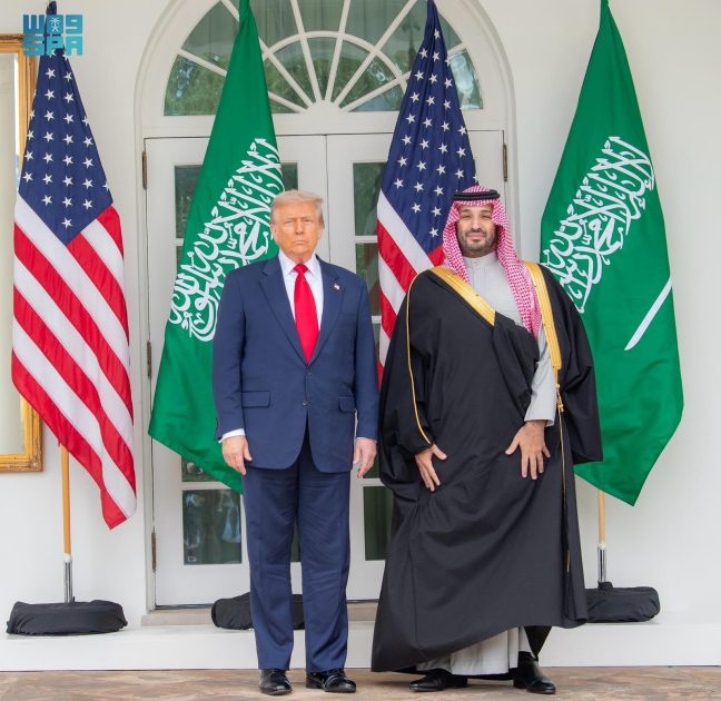 رئيس الولايات المتحدة الأمريكية يستقبل سمو ولي العهد في البيت الأبيض ويرأسان القمة السعودية الأمريكية