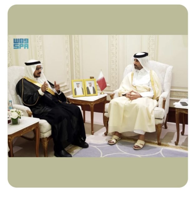 الأمين العام لمجلس الشورى يجتمع مع الأمين العام لمجلس الشورى القطري