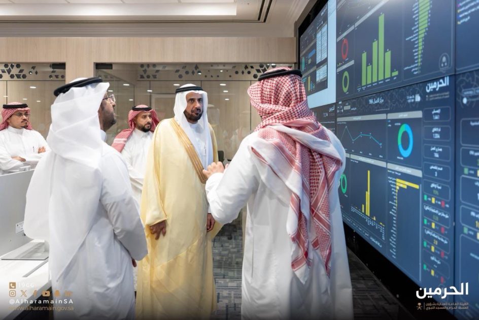 *رئيس مجلس إدارة هيئة العناية بالحرمين الشريفين يُدشن المركز الهندسي الذكي للقيادة والتحكم بالمسجد النبوي*
