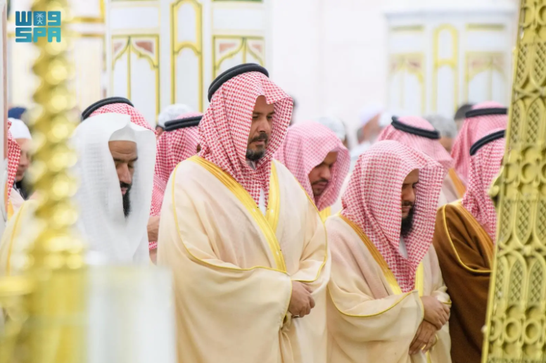 صلاة الاستسقاء في المسجد النبوي
