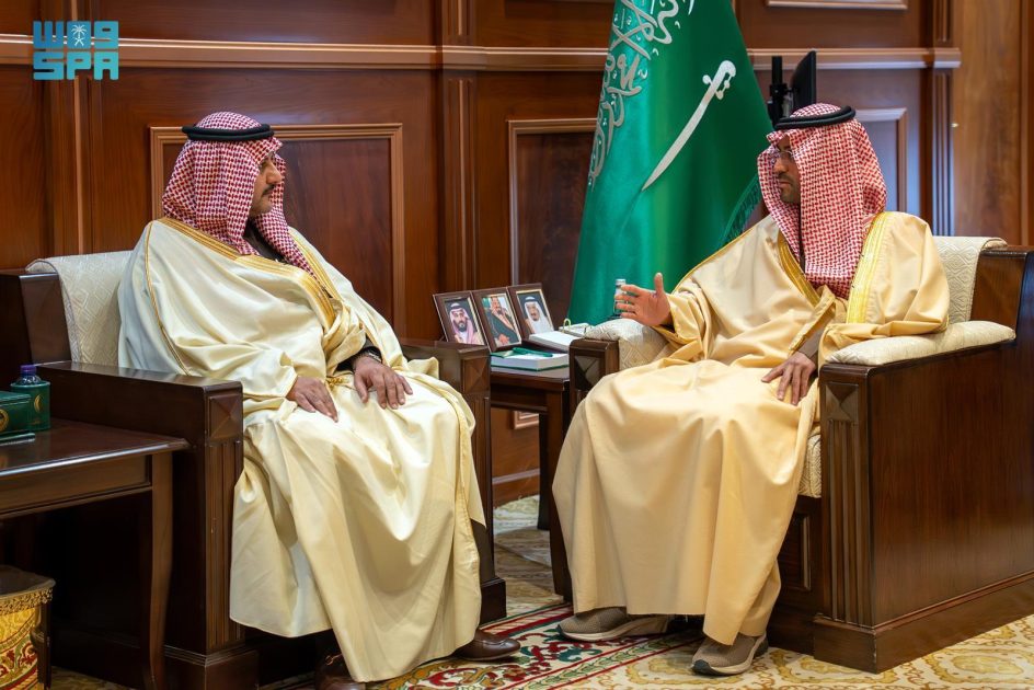 نائب أمير حائل يستقبل رئيس مجلس إدارة غرفة حائل المُعيَّن حديثًا