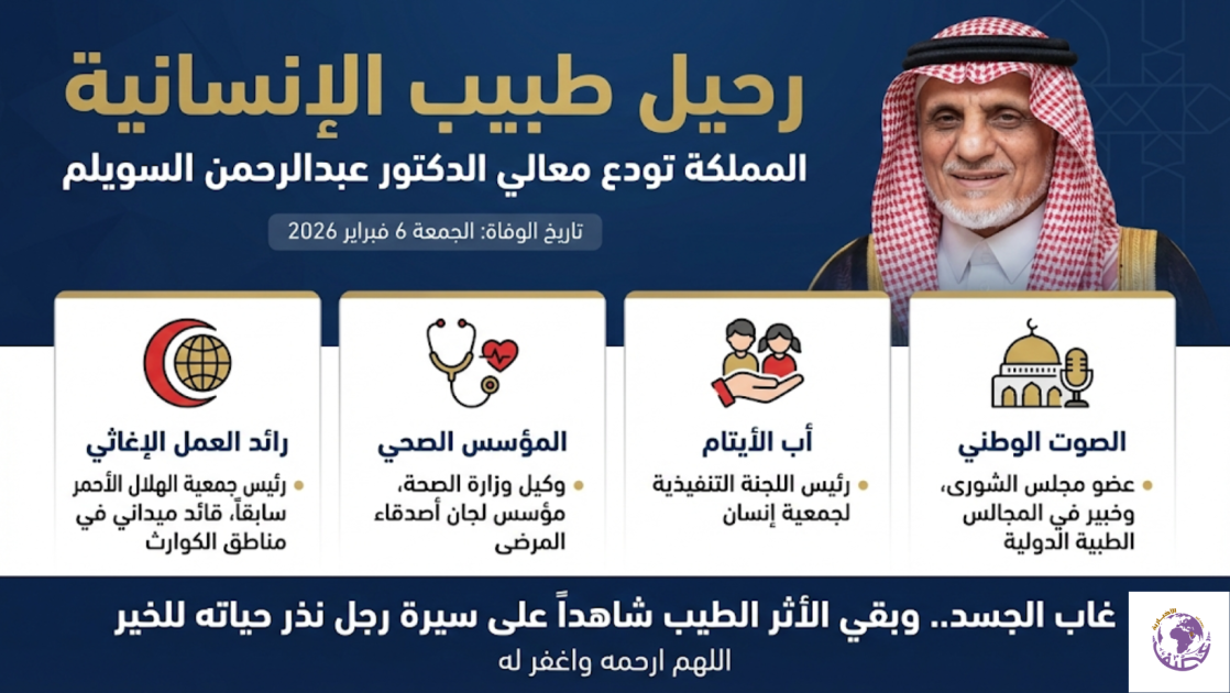 رحيل “طبيب الإنسانية” و”أب الأيتام”.. المملكة تودع معالي الدكتور عبدالرحمن السويلم