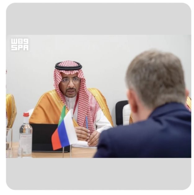 وزير الصناعة والثروة المعدنية يلتقي وزير التنمية الاقتصادية الروسي