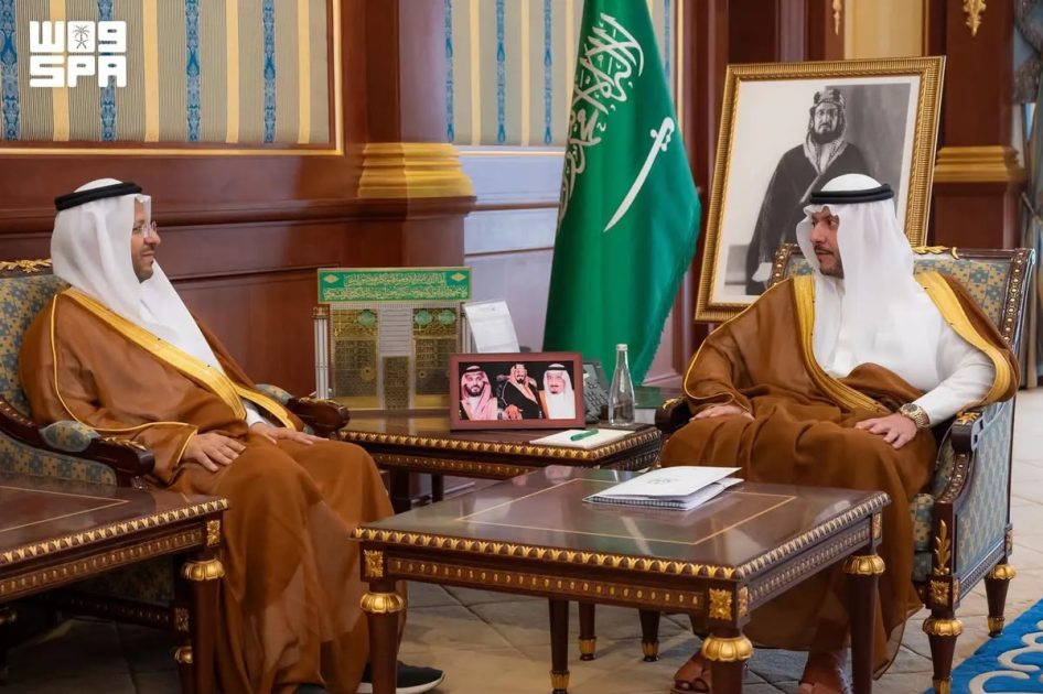 نائب أمير المدينة المنورة يستقبل الرئيس التنفيذي لهيئة العناية بشؤون الحرمين